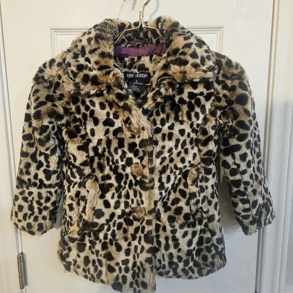 Faux Fur Leopard Print Coat - Picture 3 of 4